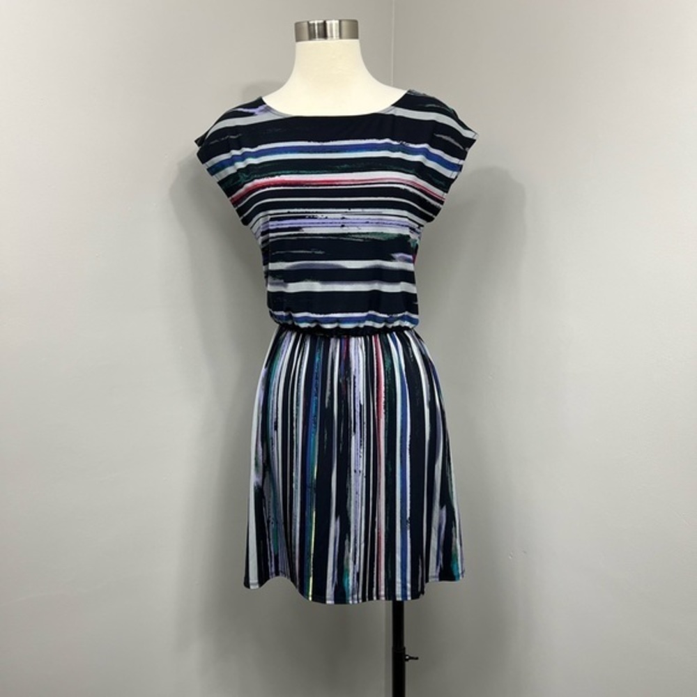 Banana Republic Black Stripe Dress‎